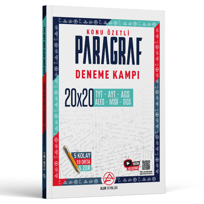 ALAN TYT KONU ÖZETLİ DENEME PARAGRAF 20*20  - 2025